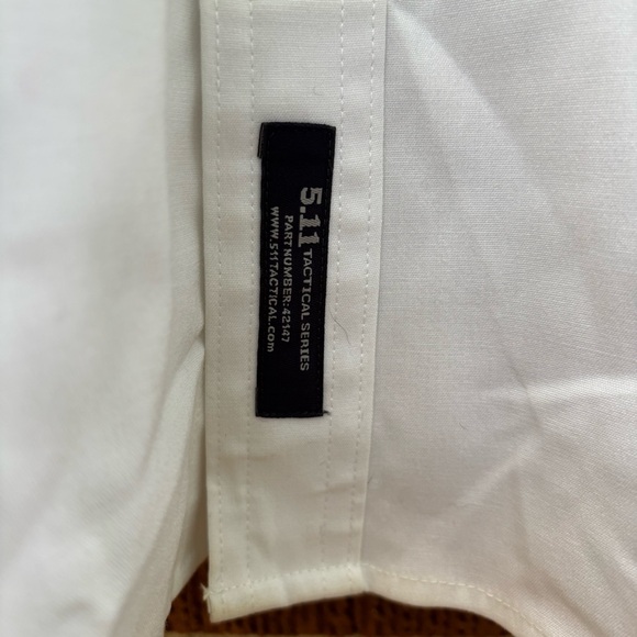 5.11 Tactical Shirt 4XL White Police Combat Casual Button Down Patrol Uniform - Picture 4 of 11